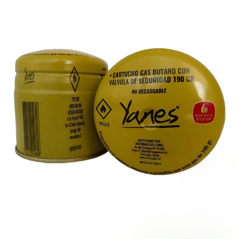 Cartucho gas 190grs Yanes